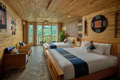 Deluxe Twin Mountain View — Laxsik Ecolodge
